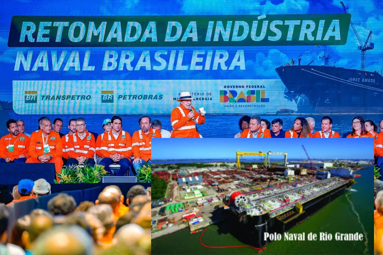 Governo brasileiro anuncia R$ 41,7 bilhões em investimentos para a indústria naval.